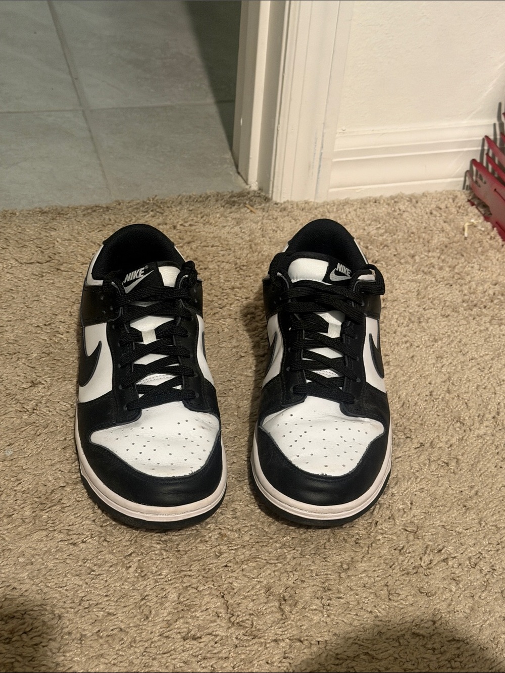Nike Dunks Low-Top Sneakers — Two-Tone Leather